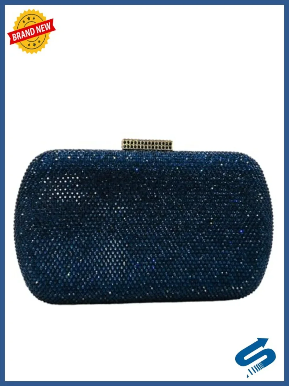 Mini Rhinestone Clutch Purse with Chain Straps for Women Formal Evening Bag